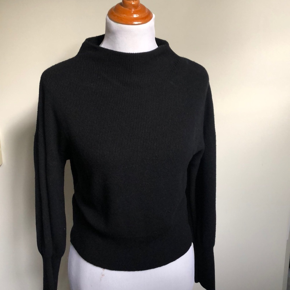 Dolman Sleeve Mock Neck Pullover